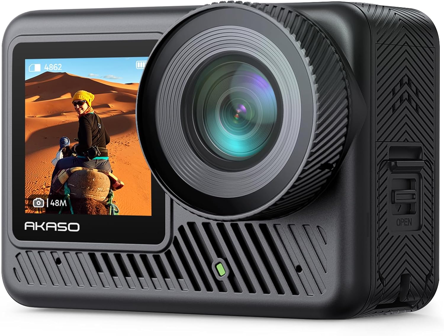 AKASO Brave 8 Lite 4K60 Action Camera - 33ft Waterproof Underwater Camera, 48MP Photos, Ultra HD Video, HDR, Touch Screen, 5G WiFi, SuperSmooth Stabilization, 8X Slow Motion with Accessories Kit