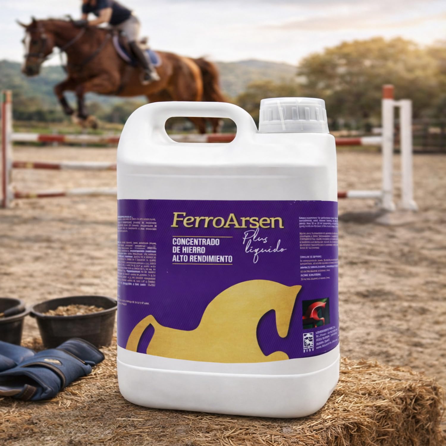 LABORATORIOS PINO Ferroarsen Plus Líquido Suplemento Nutricional de Hierro de Alto Rendimiento – Apoyo en Entrenamiento, Competición y Convalecencia, Formato Líquido, 5 Litros