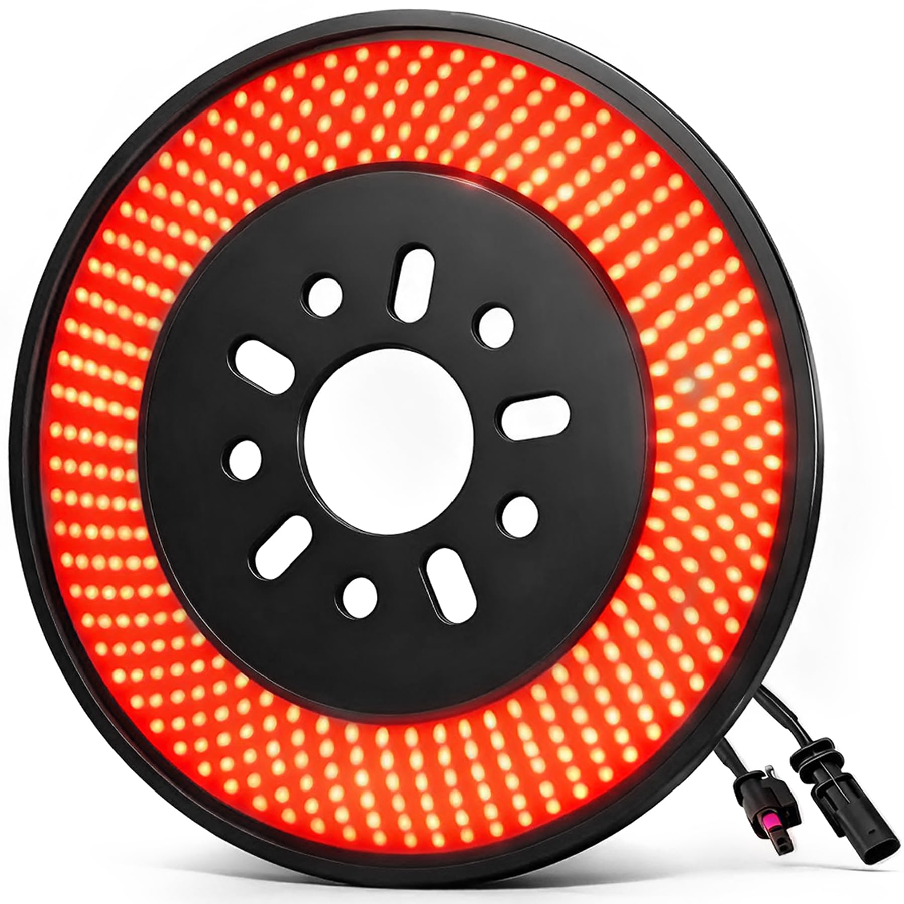 OFFROAD GAMERS 504 PCS LED Spare Tire Tail Light 6 Laps LED Red Ring Plug-N-Play 3rd Brake Light Compatible with 2018-2024 Jeep Wrangler JL JLU