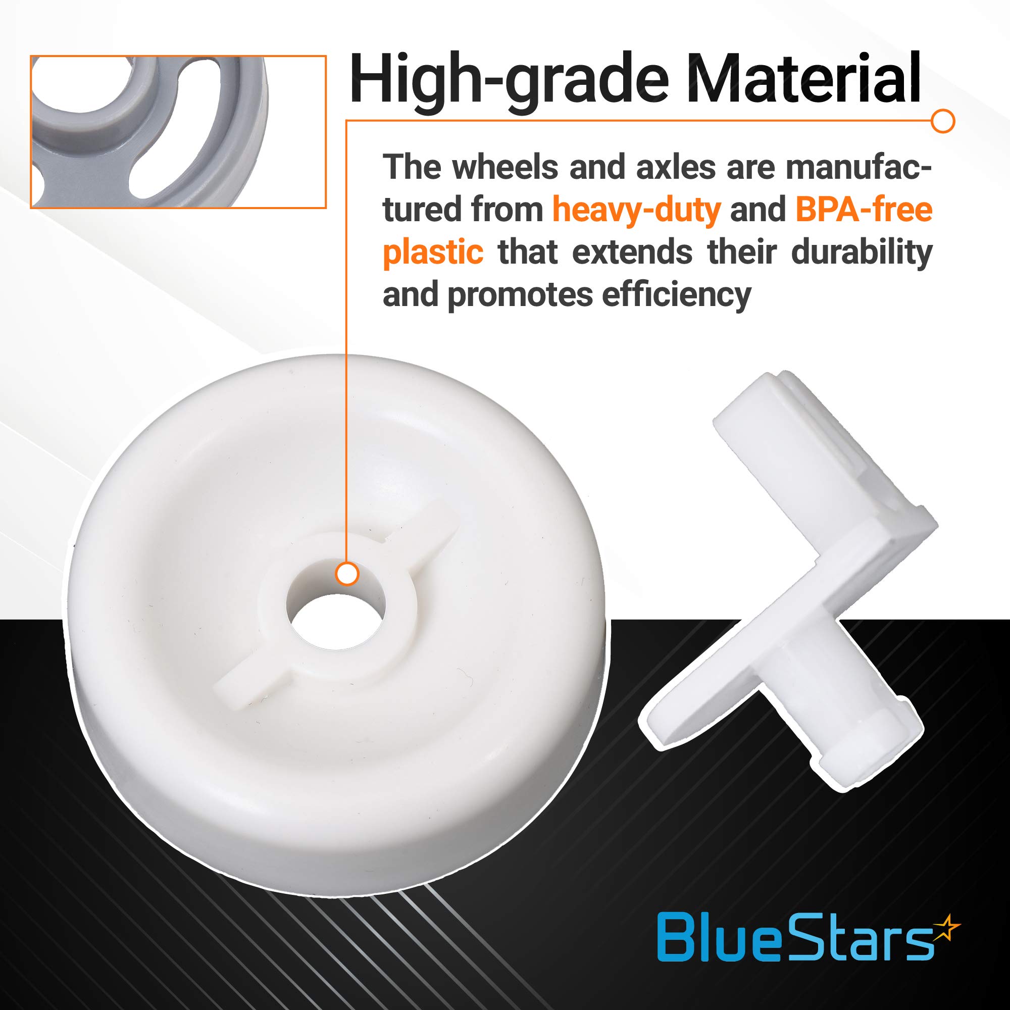 Amazon.com: BlueStars WD35X21038 Dishwasher Lower Rack Wheel and