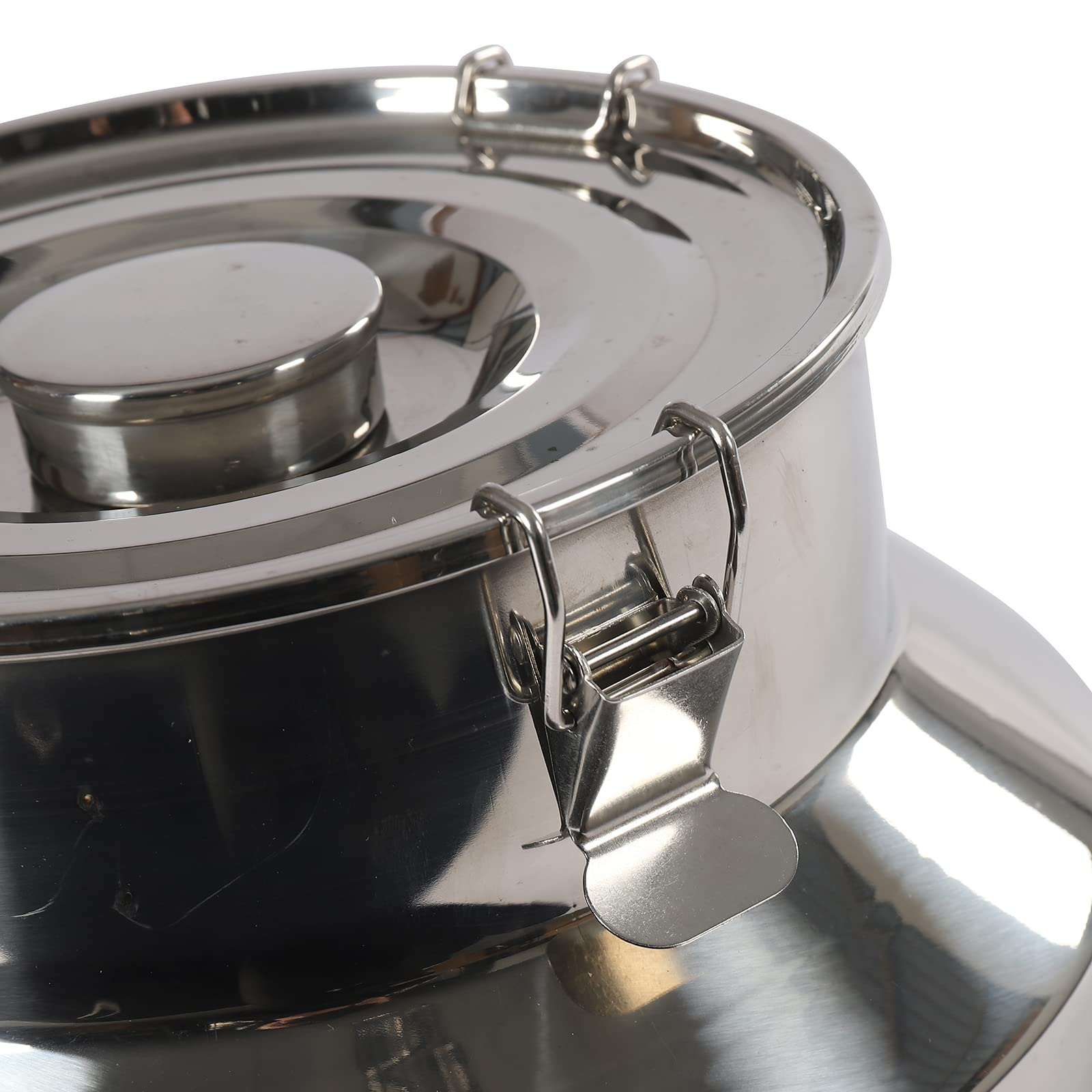 Jarra de transporte hermética para leche, cubo de almacenamiento de acero inoxidable, recipiente para alimentos, ideal para almacenar y transportar líquidos para casa y restaurante (28 L)