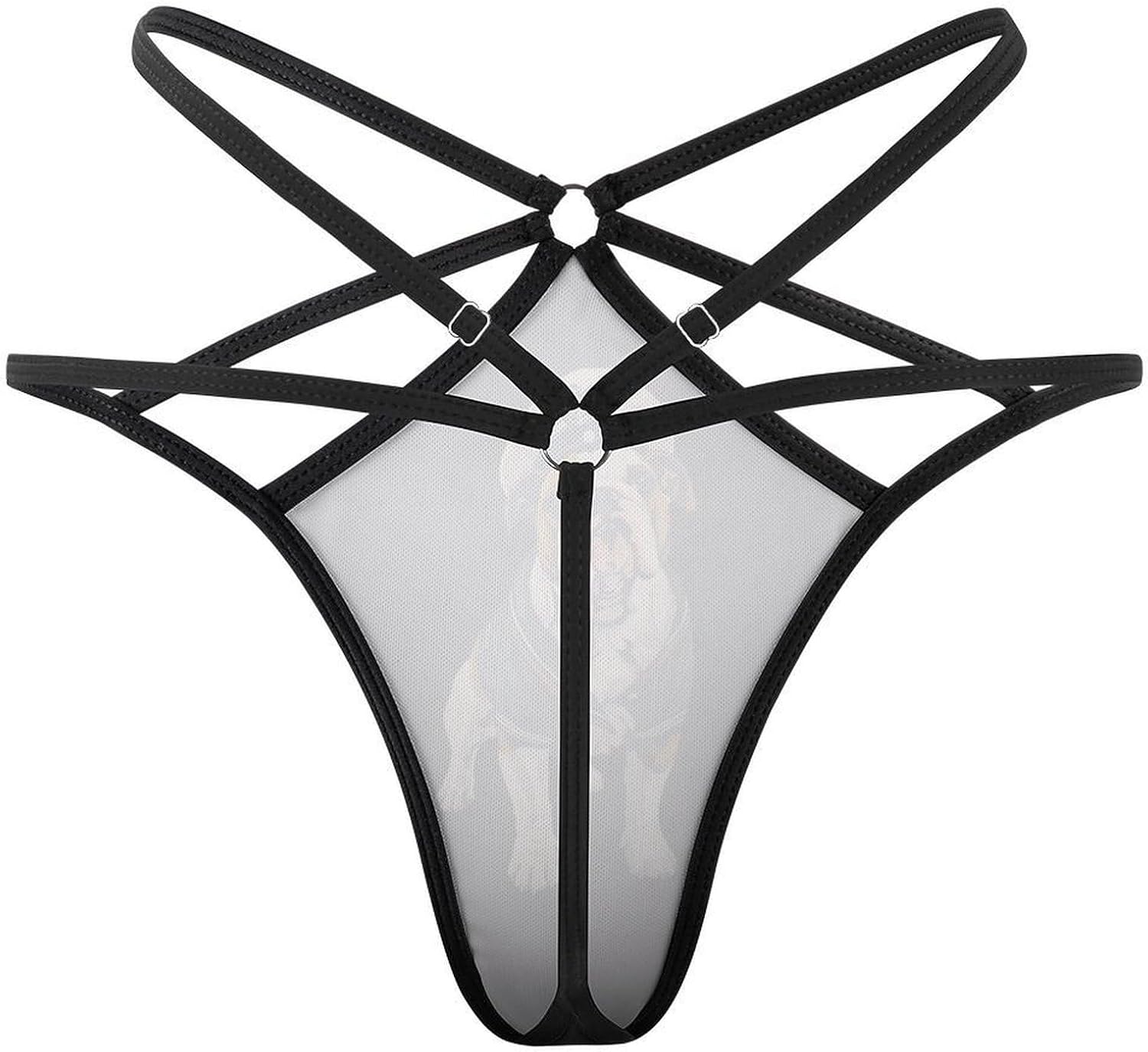 Bull Dog Sailor Funny Women's T-back Thong Panties G-String Printed No Show Underwear