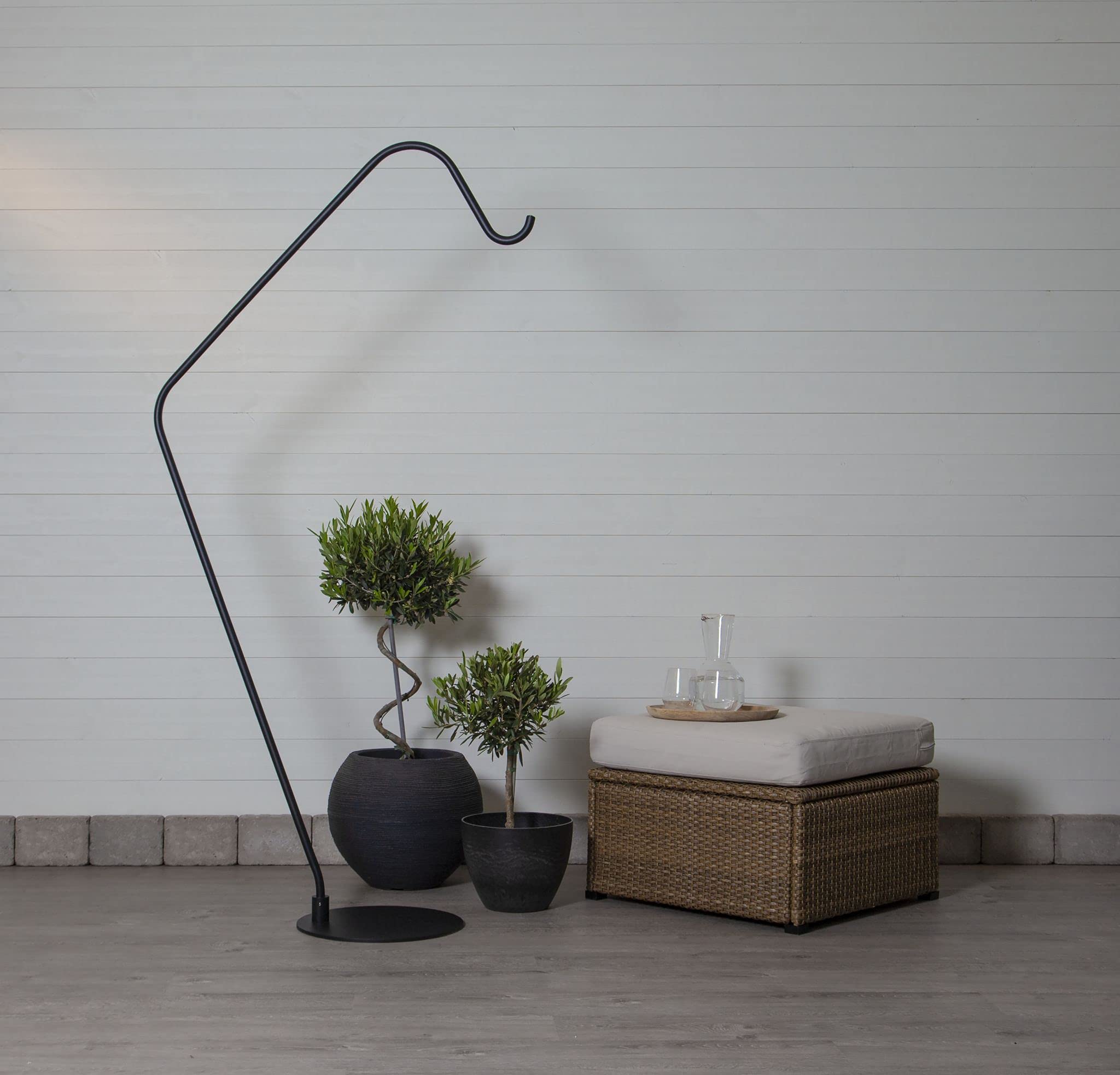 Star Pied de lampe Mark, noir, métal,