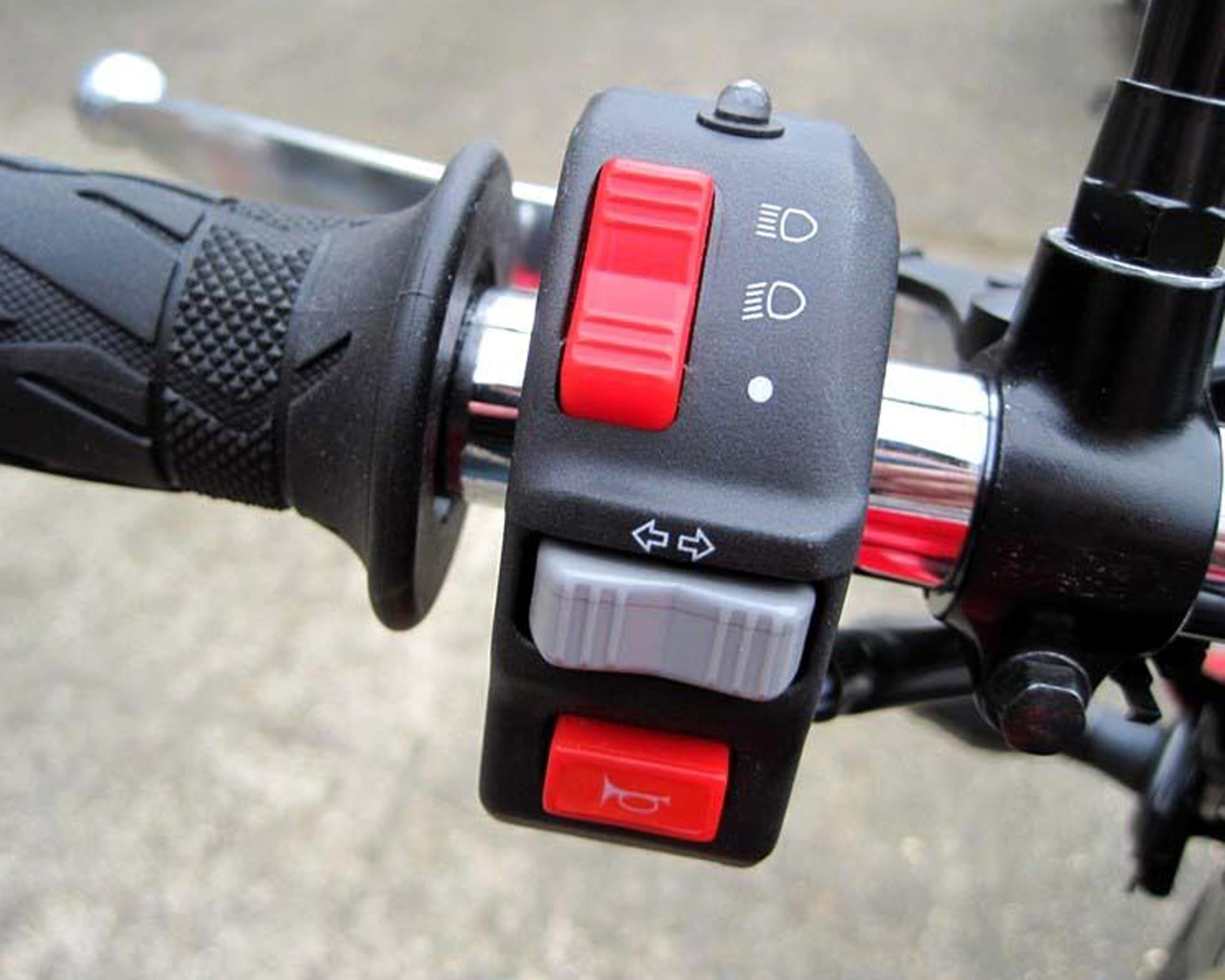 Motocicleta Interruptor Montaje Aparamenta Racimo para Faro, Indicador, Amplificador para 22mm 7/8" Manillares