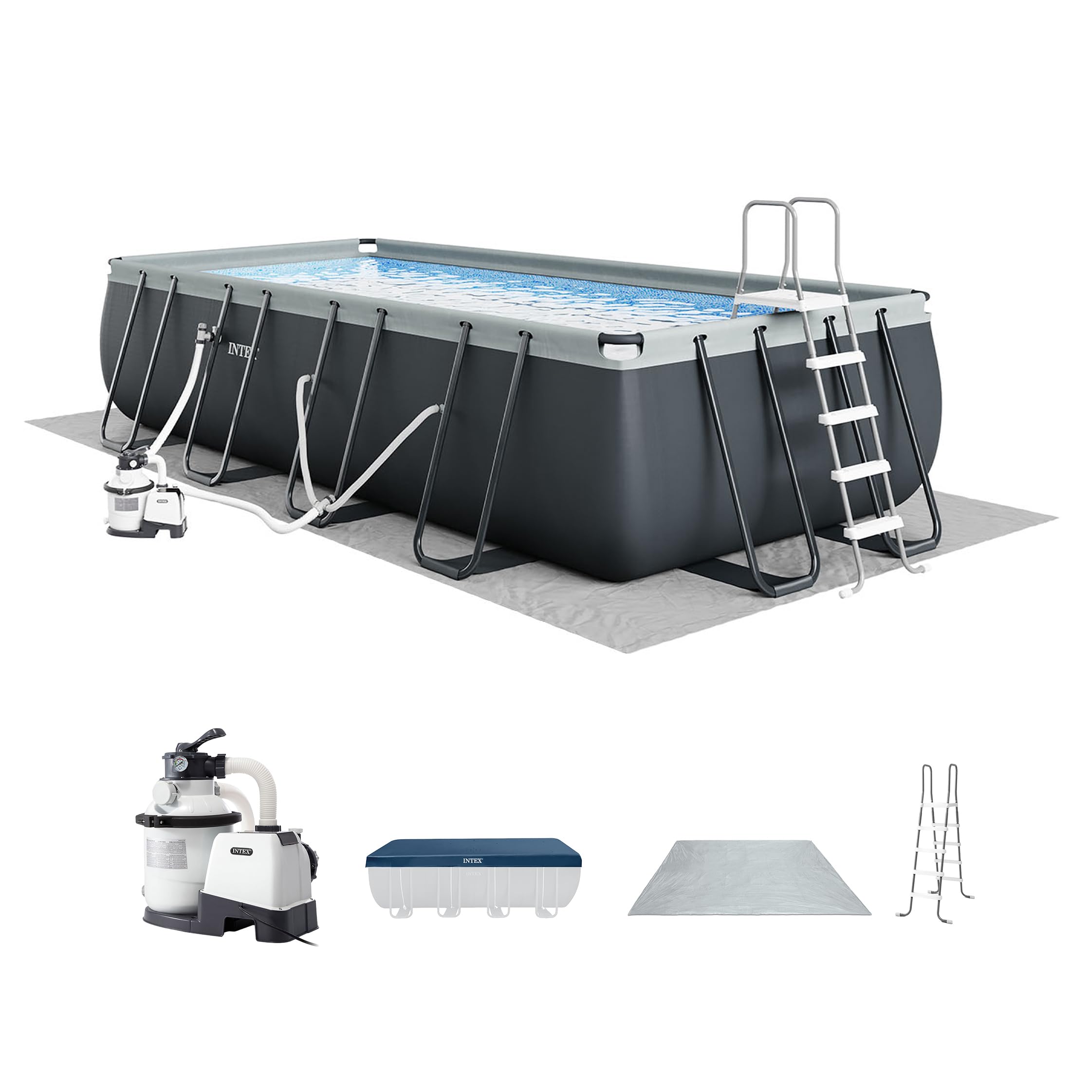 Intex Ultra XTR Rectangular Above Ground Pool Set