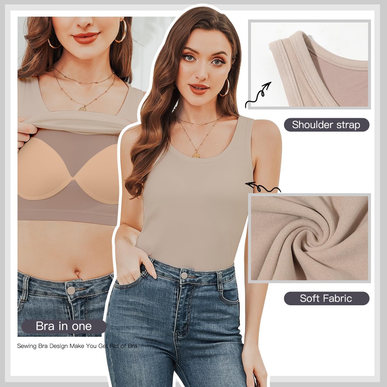 JOYSHAPER Thermal Tank Top for Women Round Neck Sleeveless Vest for Winter Underwear Tops - Image 5