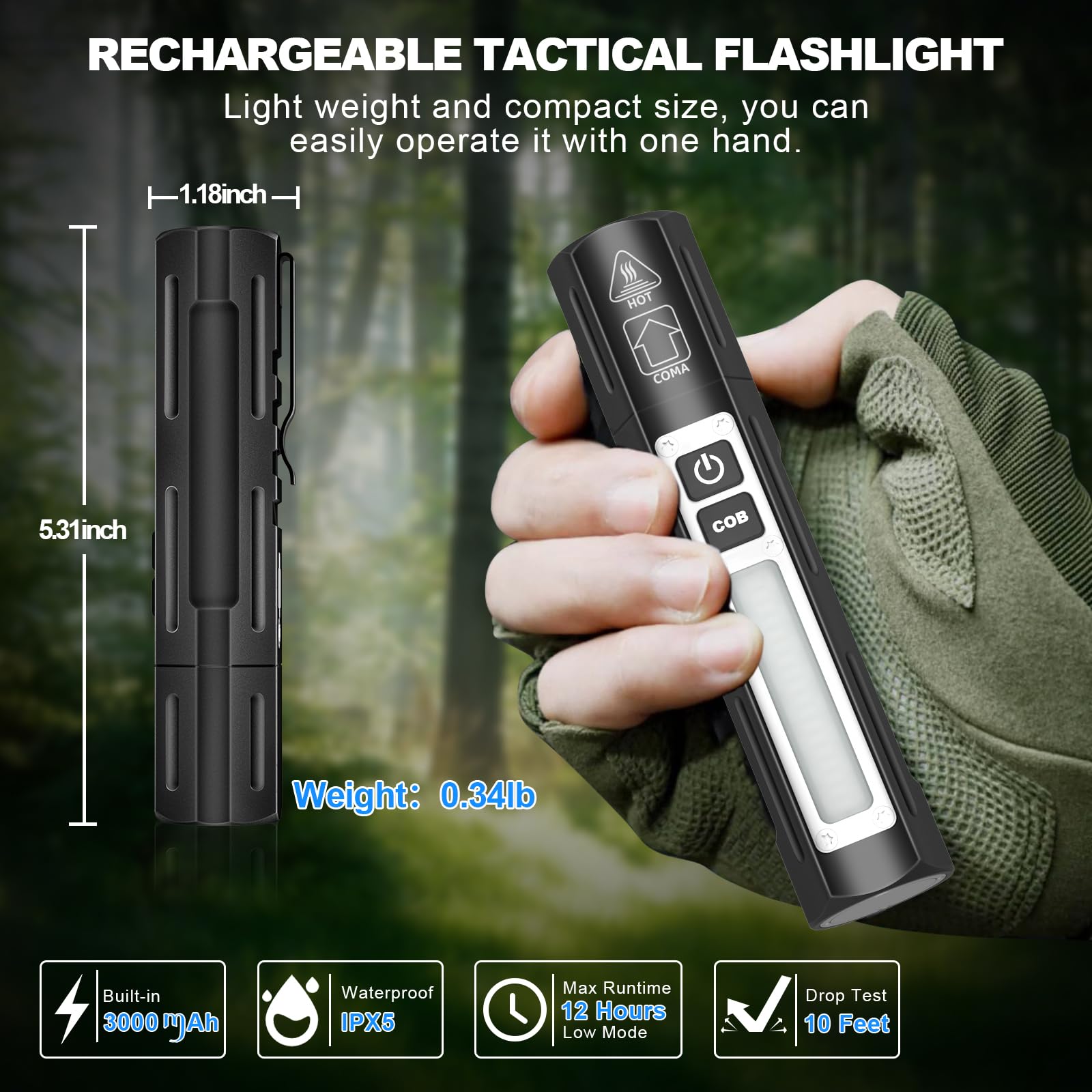 nebo flashlight button replacement INSPECTOR 500+ Pen Light  LED Rechargeable Pen Flashlight  NEBO