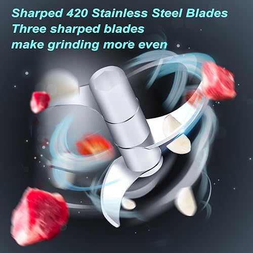 Miniatura 4 de Picadora de verduras, picadora de ajo eléctrica, mini licuadora recargable USB de 250ML, potente procesador de alimentos pequeño, licuadora para