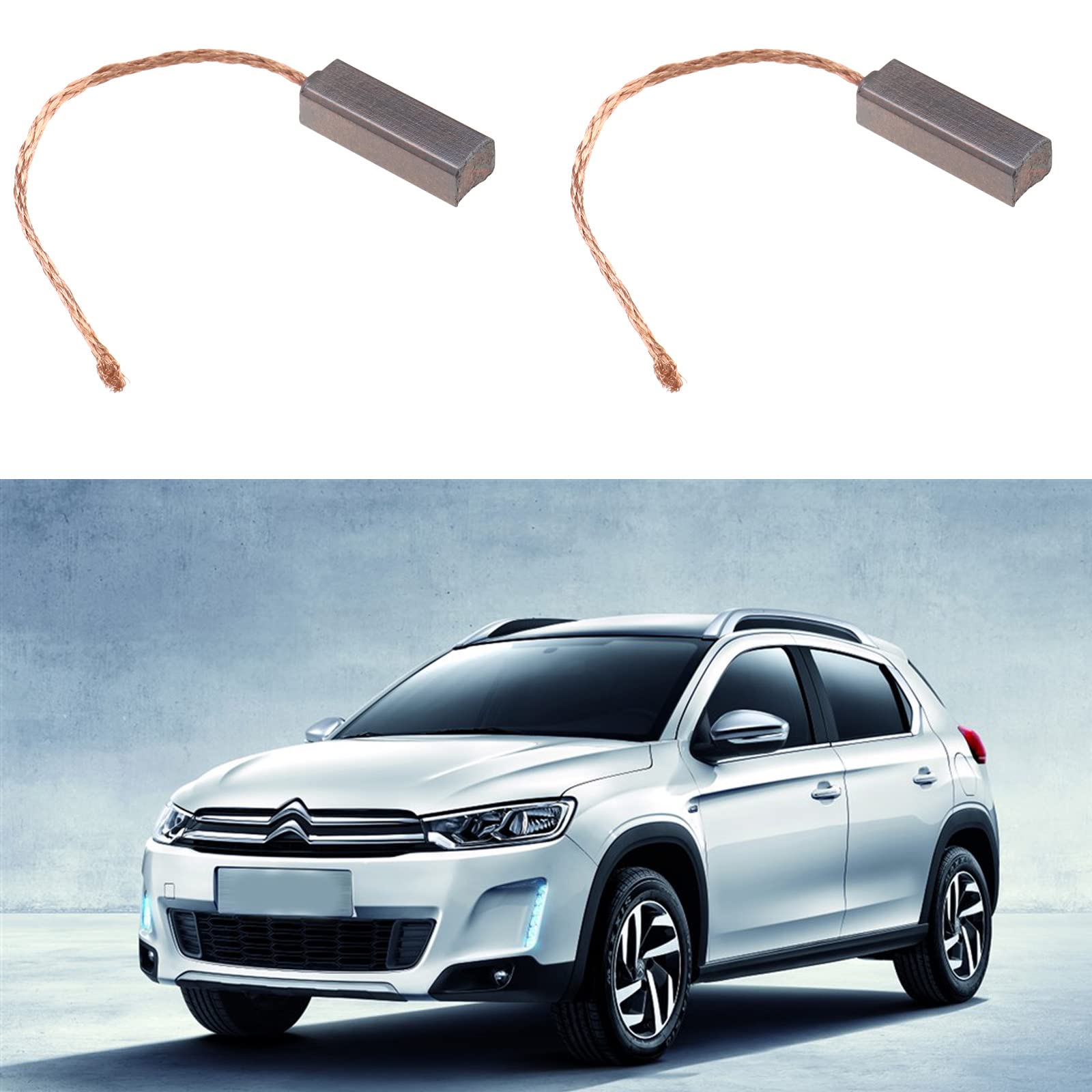 Spazzole Carbone Alternatore - 6 Pezzi Con Filo Di Rame - Compatibili Renault, Citroen, VW, BMW - Foto 11