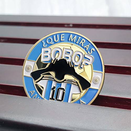 Miniatura 5 de Estrella de Fútbol Moneda Conmemorativa I AM The GOA.T Ball King Medalla Regalo Qué Mirás Bobo, Andá Pa' Allá