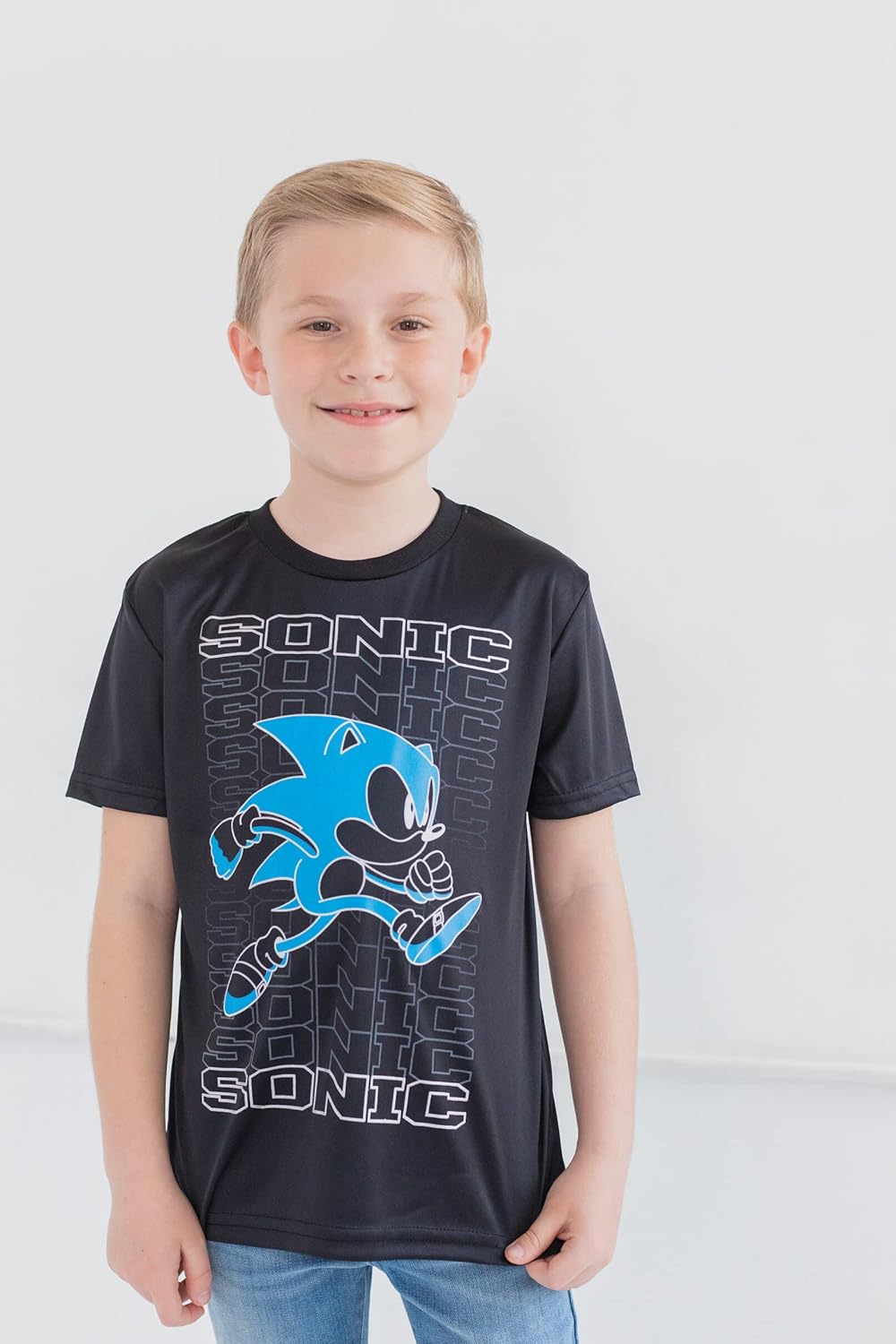 SEGA Sonic The Hedgehog Tails Knuckles 3 Pack Athletic T-Shirts Toddler to Big Kid - Image 5