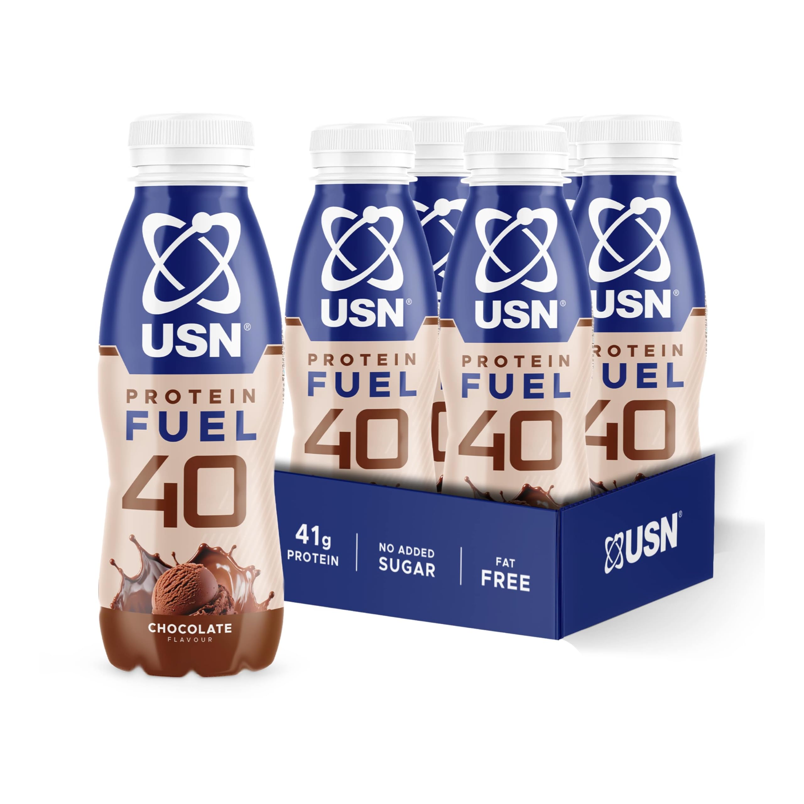 USN Protein Fuel 40 Ready-to-Drink I Chocolate I 6 x 500ml