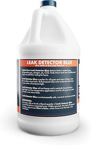 Miniatura 2 de Detector de fugas azul botella de recambio  Acción rápida, detección de fugas multiusos para aplicaciones de alta y baja temperatura en sistemas de