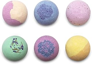 Bath Bombs for Women Gifts - Pack of 6 Bath Bombs for Kids, Vegan Bubble Bath Bombs Set with Argan Oil, Shea Butter, Coconut Oil & Coco Butter Relaxation and Stress Relief Large Bath Bomb Gift Set