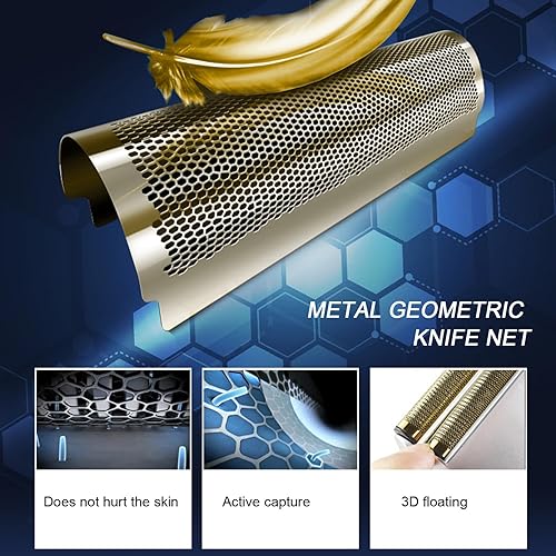 Miniatura 4 de Afeitadora de papel de aluminio, 2 en 1 de doble hoja recargable, afeitadora eléctrica para hombres, de bajo ruido, potente lámina eléctrica y