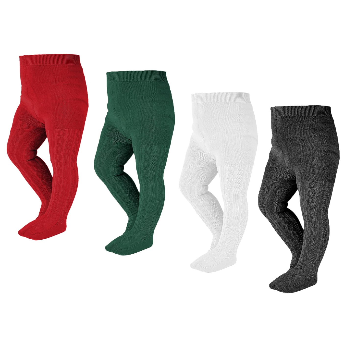 EPEIUS Baby Girl Tights Thick Cable Knit Leggings Stockings Cotton Pantyhose for Newborn Infant Toddler 3/4/5/6 Pack