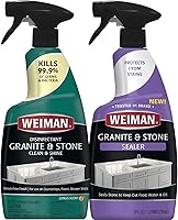 Vista 11 de Weiman Kit completo de limpieza y protección de encimeras, para granito, mármol, cuarzo y piedra, limpiador y pulido de granito y piedra, 24 onzas