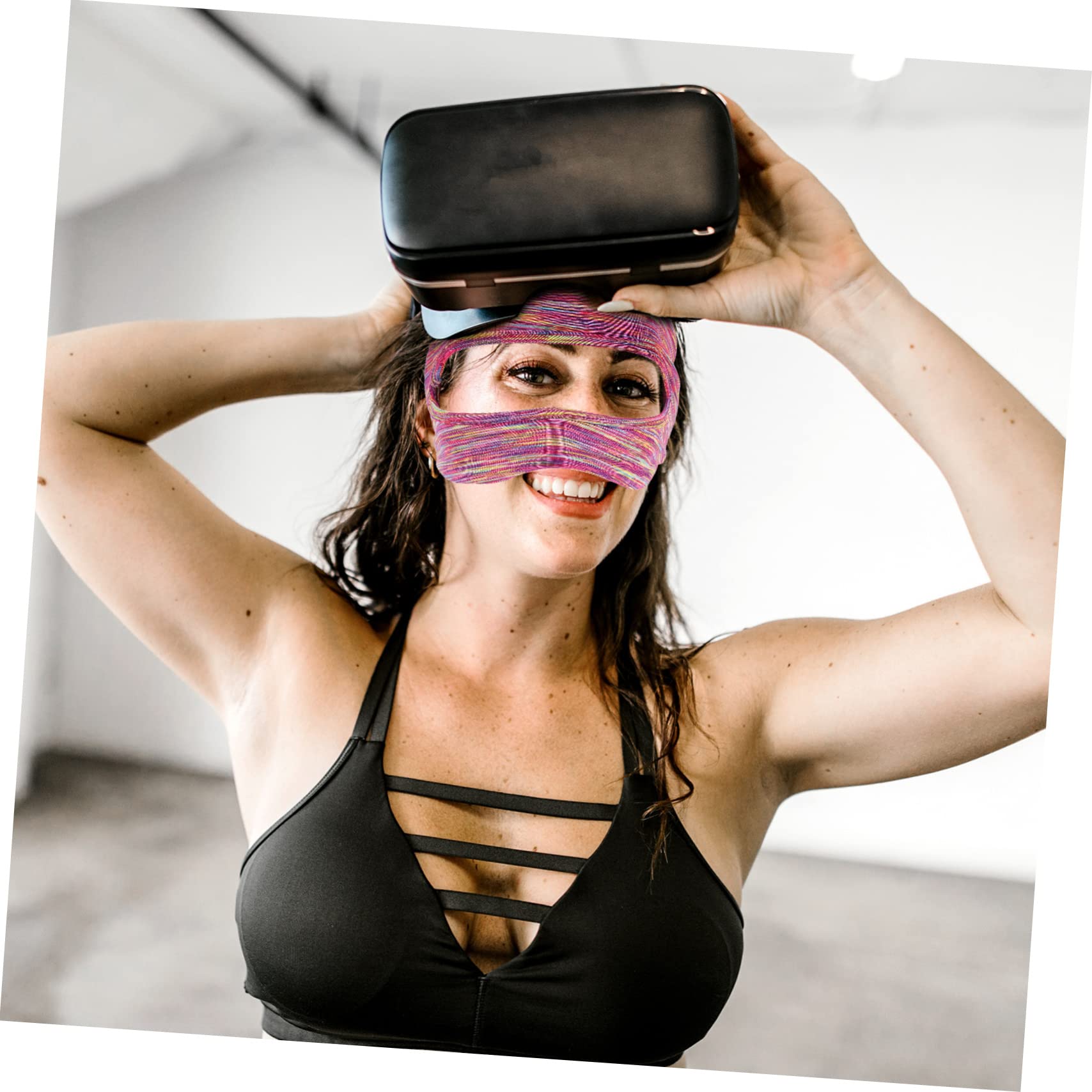 UPKOCH 5piezas Cubierta Acolchada para Auriculares VR Funda Transpirable y Absorbente De Sudor y Lavable Accesorio para Jugadores De VR Compatible Modelos De Auriculares
