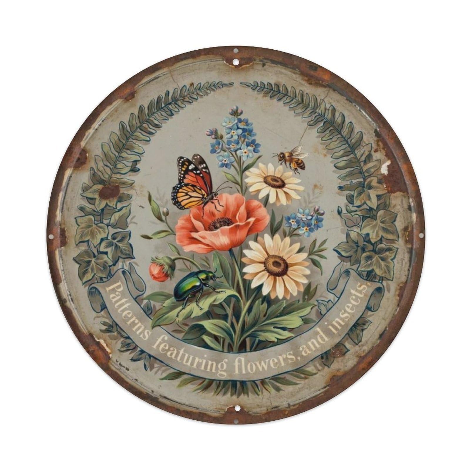 Garden-Botanical Metal Tin Sign Plaque