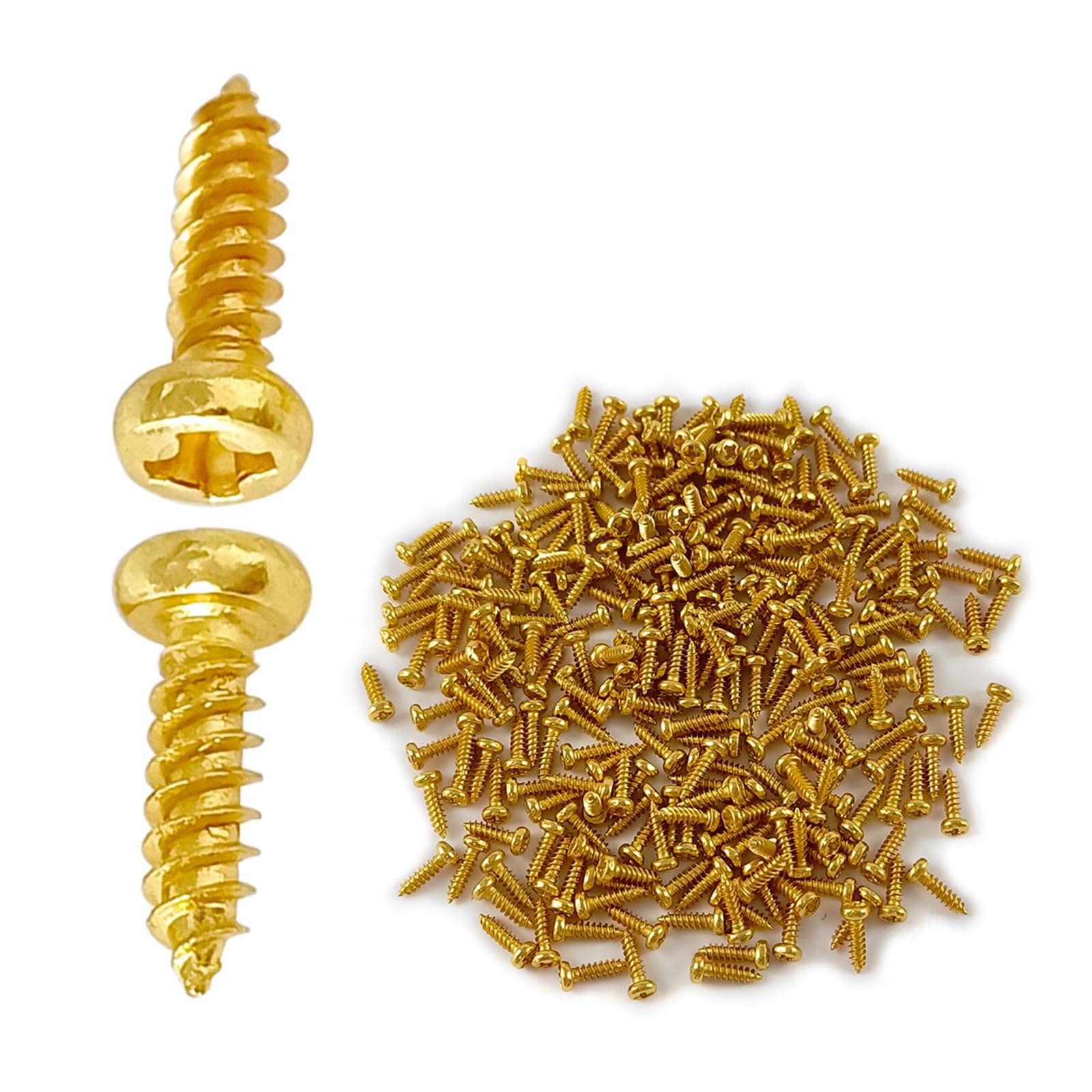 GTYLF 100Pcs Electric Guitar Pickguard Screws Guitar Scratchplate Mounting Screws Guitar Parts Musical Instruments Accessory