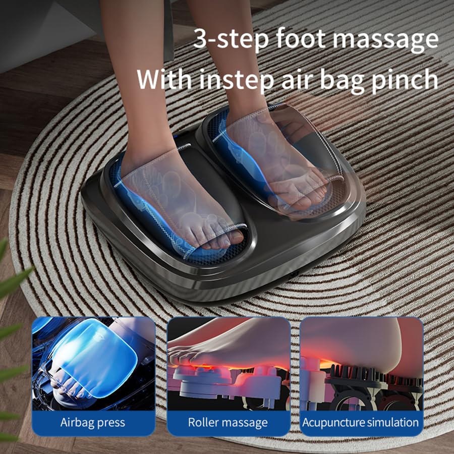 Masajeador Shiatsu para pies con calor y amasado profundo para bienestar y relajación, regalos navideños para hombres, mujeres, adultos mayores y seres queridos miniatura 5
