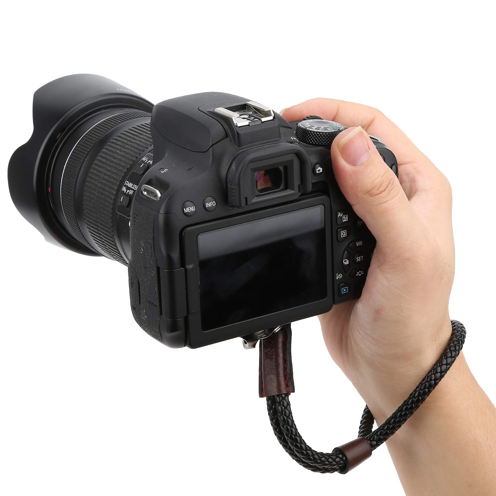 Opaska na Nadgarstek Aparatu, Uniwersalnie Regulowany Uchwyt ze Skóry PU, Smycz do ONE X2 / 2 / Mobile 2/3 / Stabilizatora 4