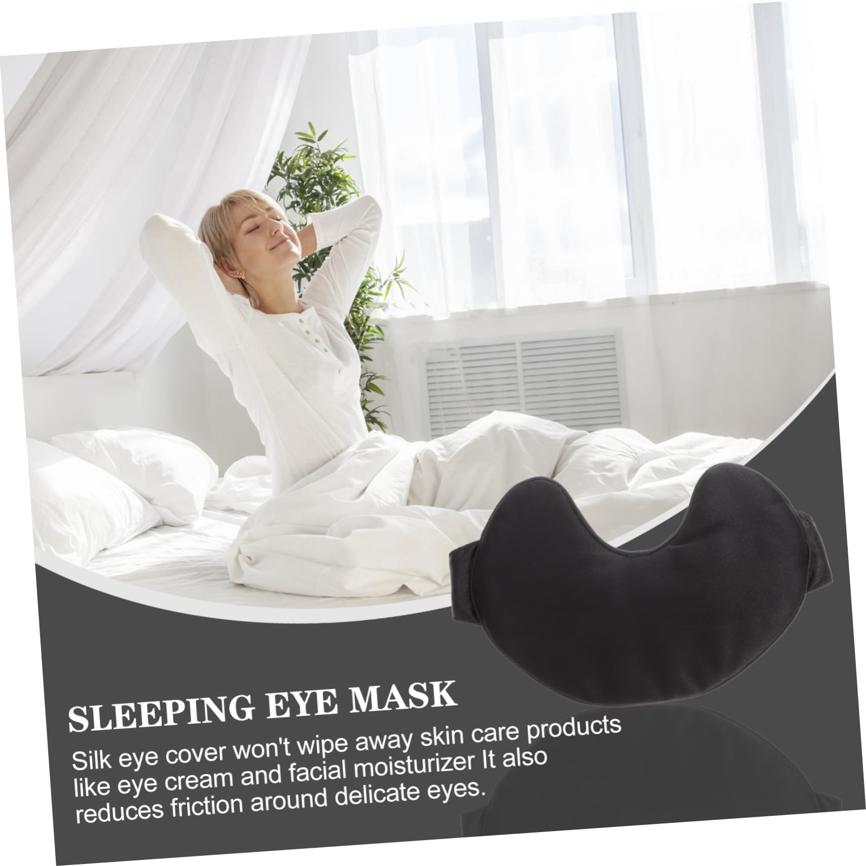 Maschera per Occhi per Dormire in Seta e Cotone Rosa, Leggera | Hotel e Viaggio, Copertura Morbida a Doppia Faccia, Mantiene Trucco Intatto