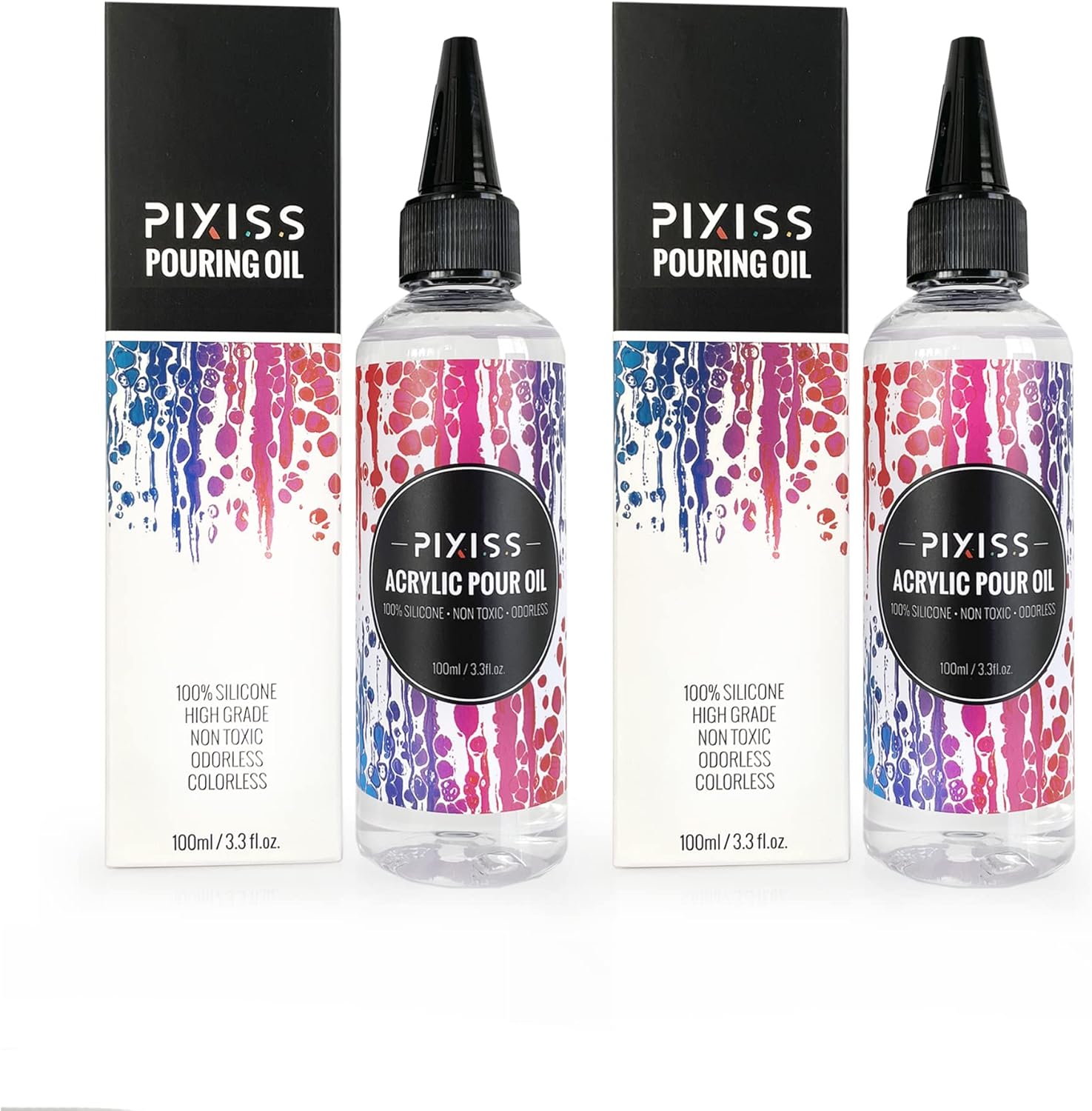 2 Pack Acrylic Pouring Oil 100 Silicone Oil For Acrylic