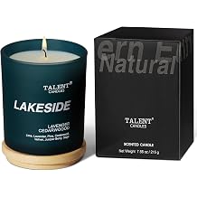 TALENT CANDLES Ev Kokulu Mumlar, Do al Soya Mumu, Kokulu Mum Stres Giderici ve Rahatlama, Lavanta Sedir A ac , Orta Kavanoz, Ev ve Yatak Odas  Dekoru i in  deal