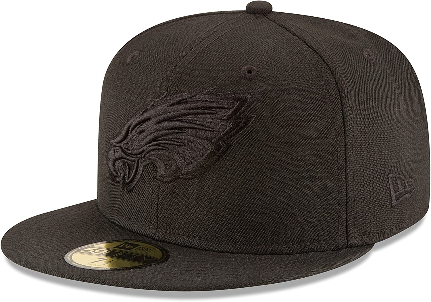 New Era Men's Philadelphia Eagles Black Nfl 9Fifty Adjustable Snapback Hat Cap One Size Fits All (Philadelphia Eagles Black), One Size