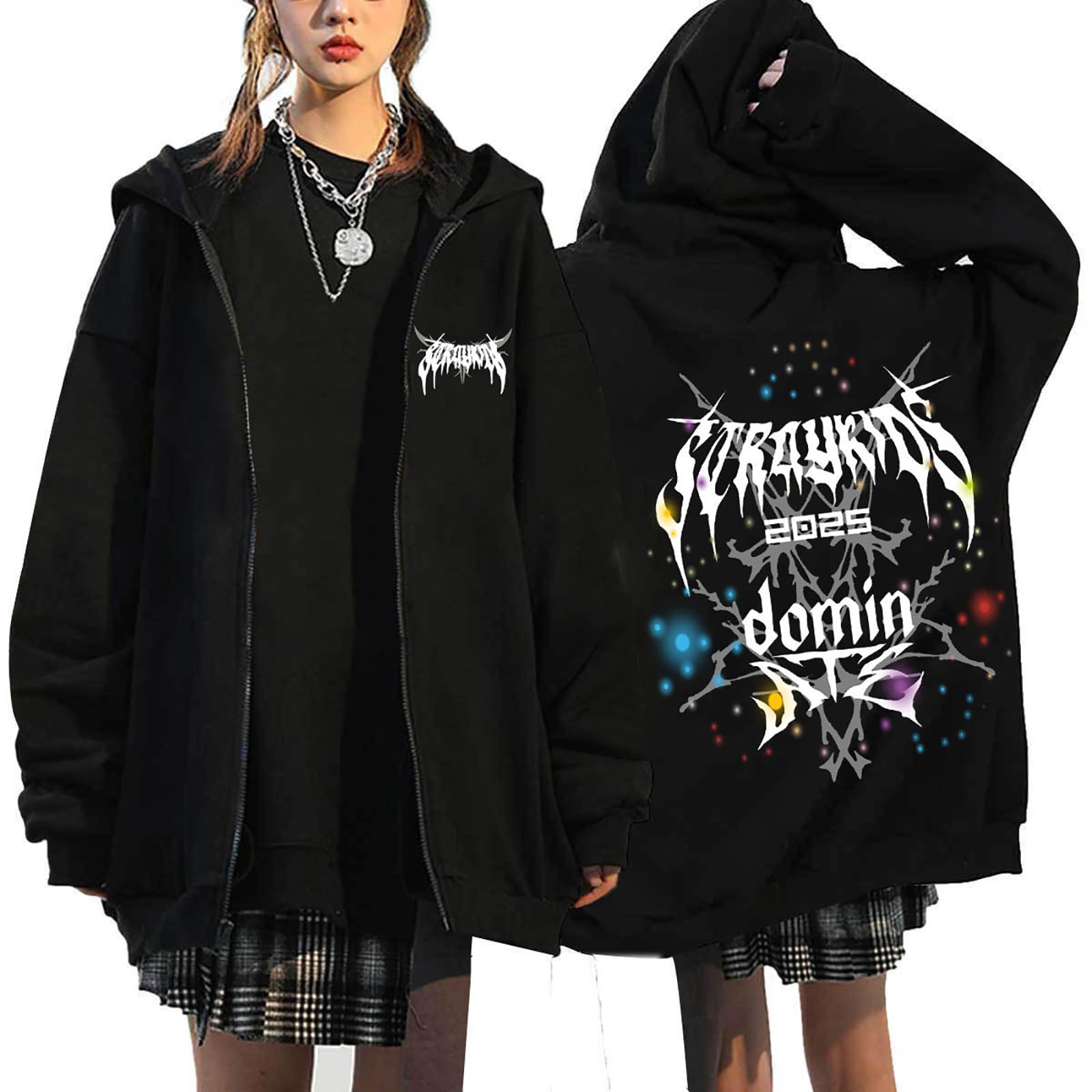 [TGXWKB] ファスナー式 長袖 パーカー スターグループ プリント 人気 応援服 フード付きパーカー 男女兼用 ゆったり カジュアル 秋冬 コート 韓流グッズ メモリアルシャツ ペアルック フード付きシャツ プレゼント