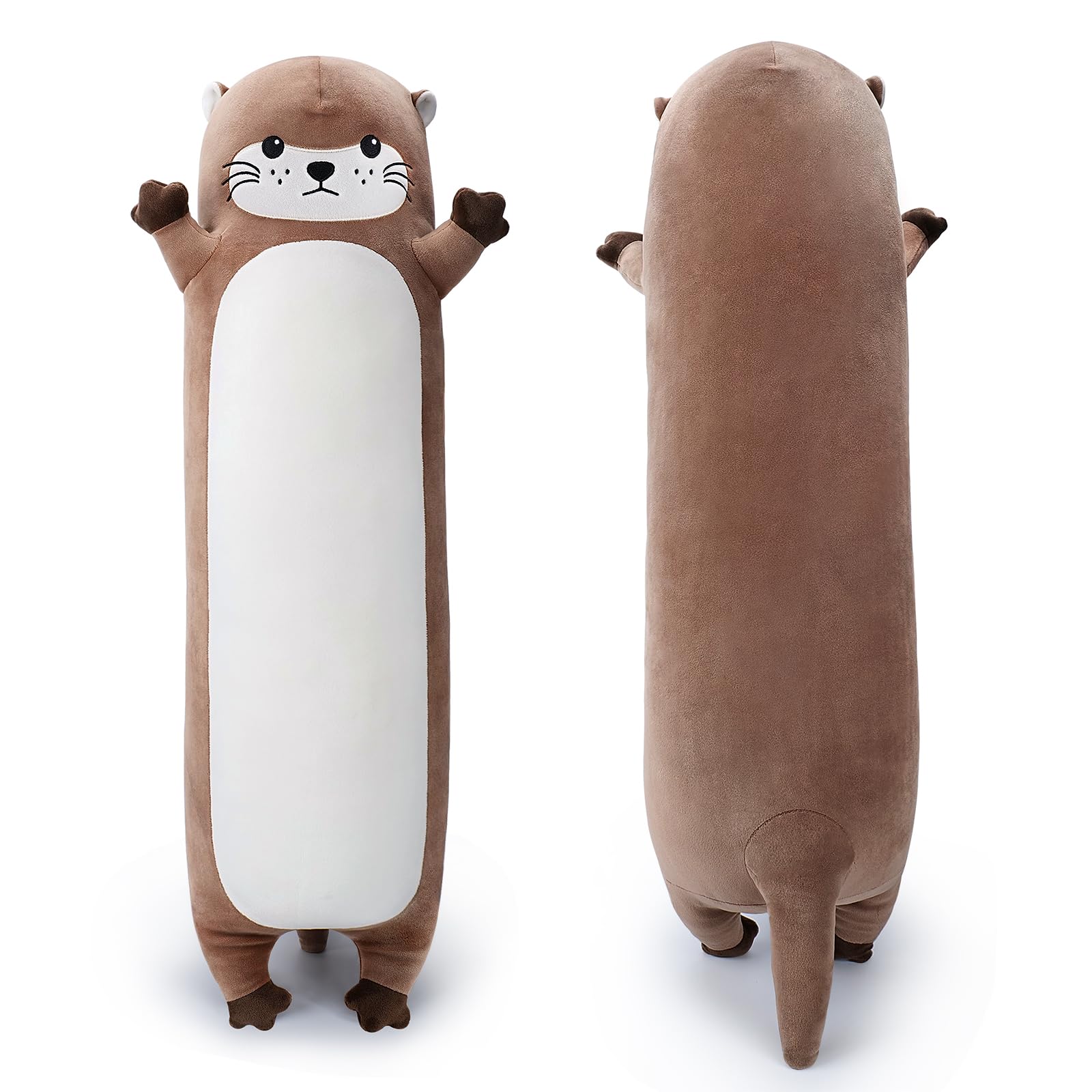 Otter Plush Stuffed Animals Large Otter Toys Soft Toy Kawaii Plushie Pillow Cuddly Toys Stuffed Otters Cushion Animal Plushie 33.46 Inch Cute Plush Hugging Pillow for Unisex / Friends