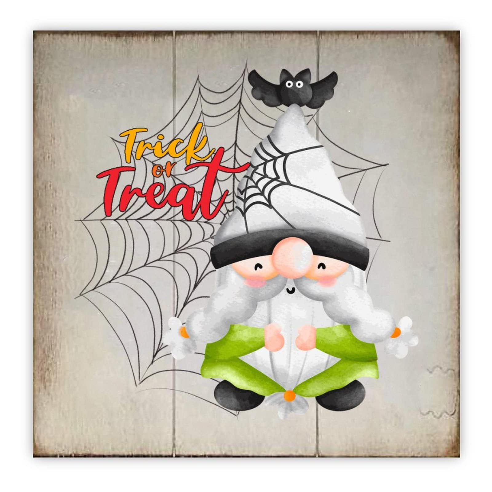 Gnome d'Halloween en bois pour créer une atmosphère magique en famille