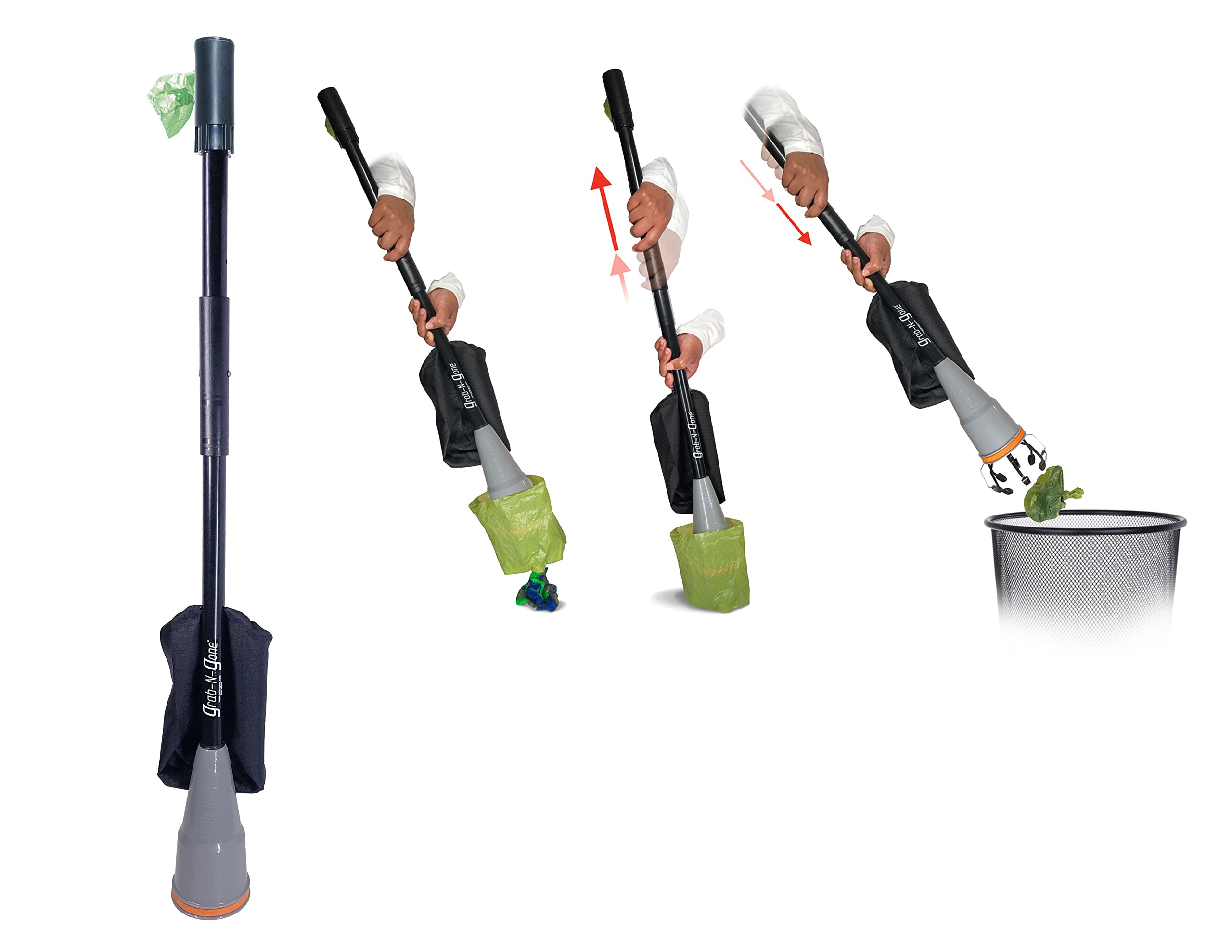 GrabNGone No Hand Contact No Bending Down No Cleaning Required