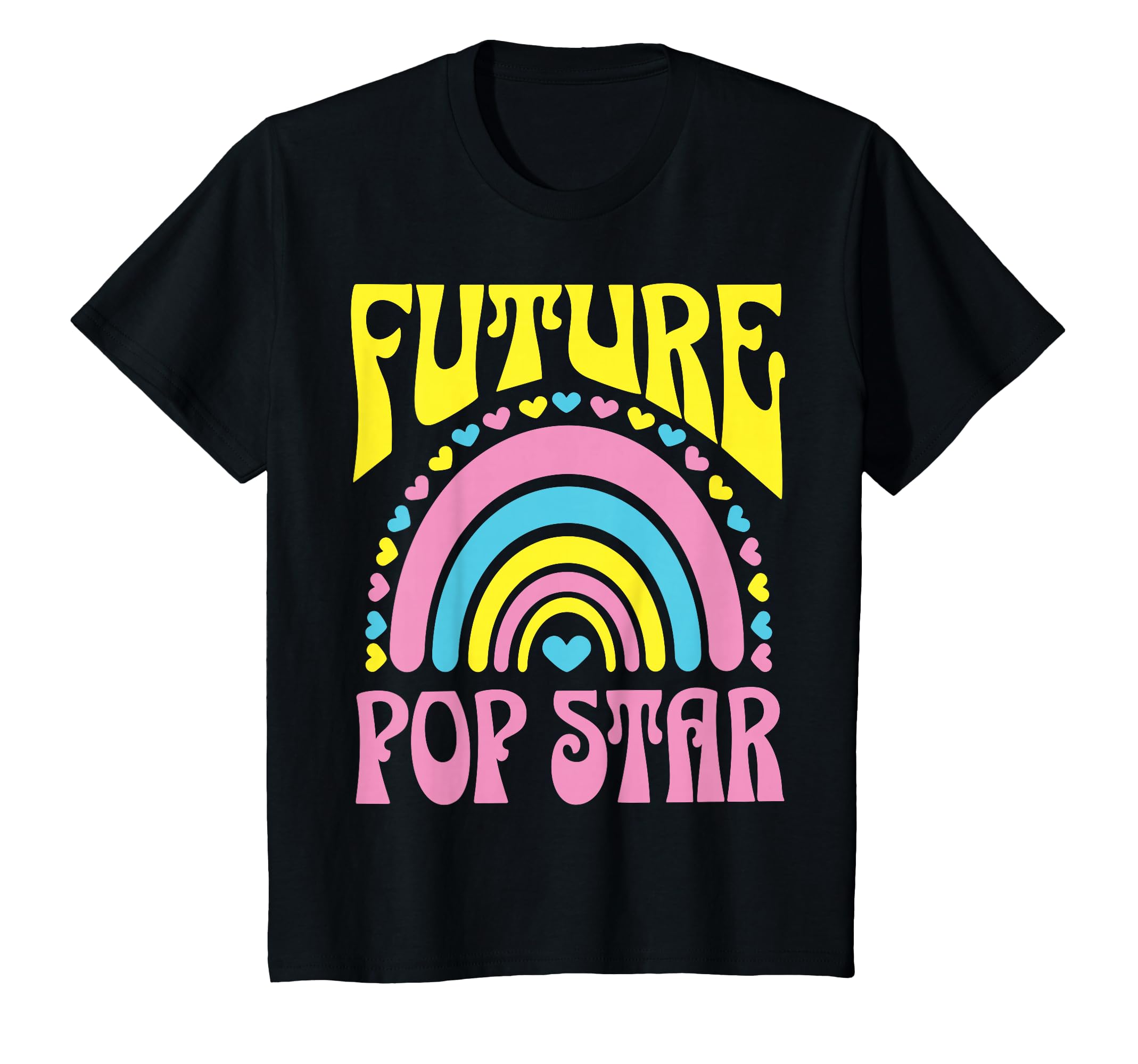 Future Pop Star Bright Retro Rainbow Pop Stars Training T-Shirt