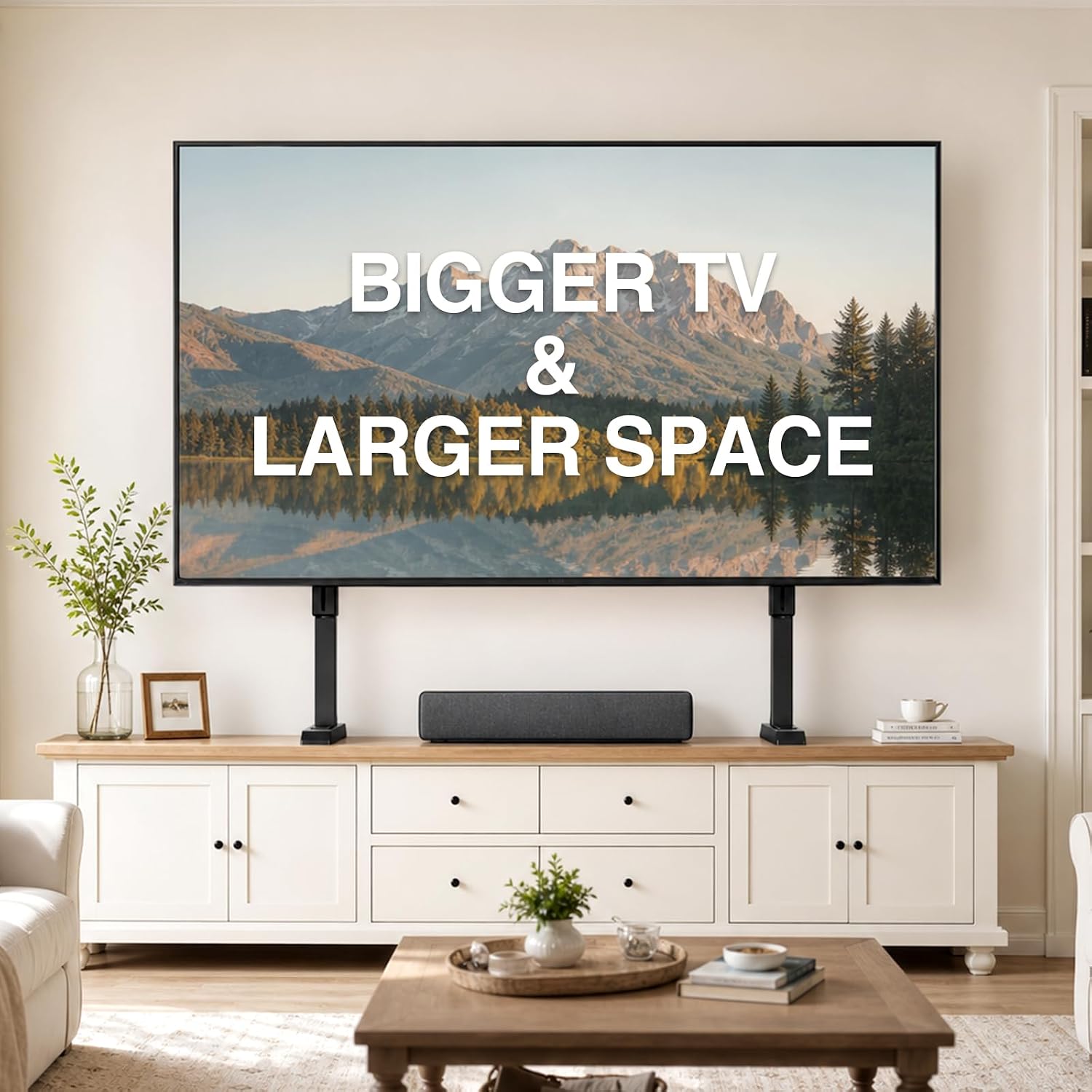 Universal TV Stand for 37-90 Inch LCD LED TVs Hold up to 150 lbs 3 71gUmOcToeL. AC SL1500