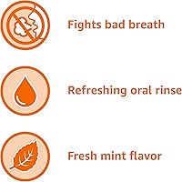 Vista 4 de Yaxa Basics Enjuague bucal Fresh Breath, menta, 33.8 onzas líquidas, (anteriormente Solimo)