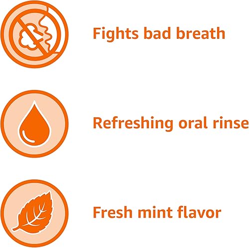 Miniatura 4 de Tienda Basics Enjuague bucal Fresh Breath, menta, 33.8 onzas líquidas, (anteriormente Solimo)