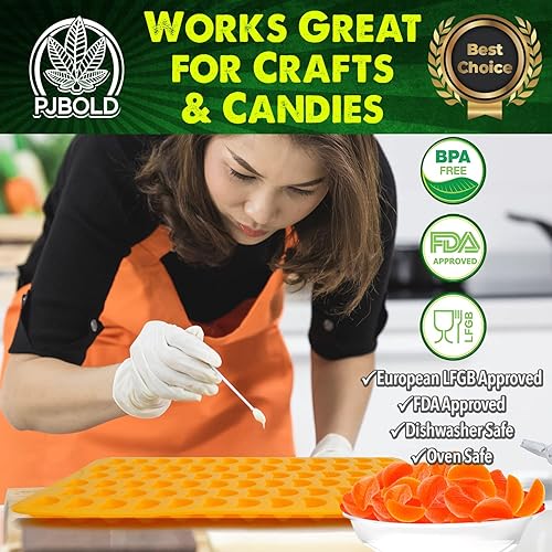 Miniatura 4 de Molde de silicona para caramelos de naranja mandarina - media hoja