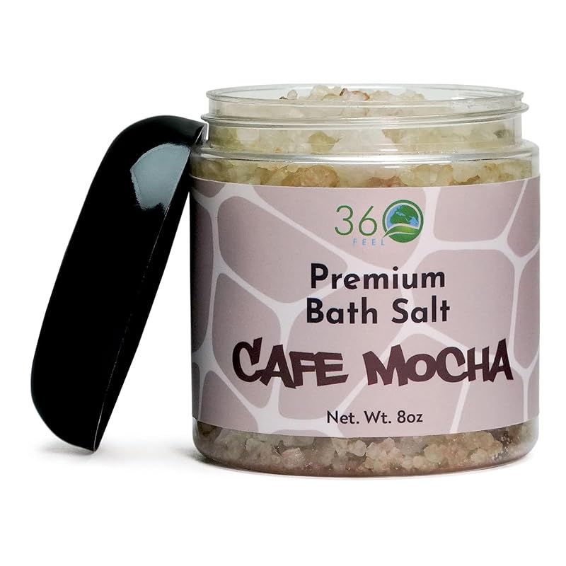 360Feel Esfoliante Corporal com Sal de Banho e Café Mocha, 227 g