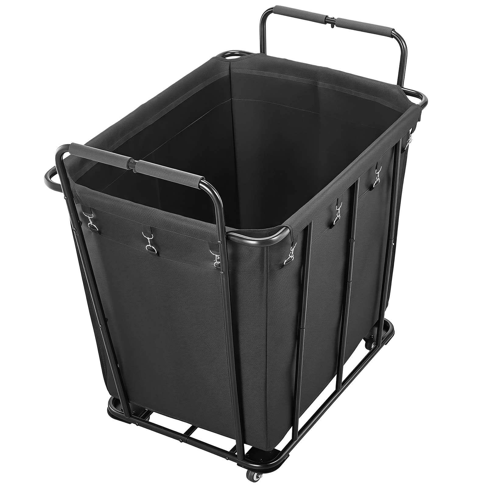 VEVOR Wäschewagen Wäschesammler 300 L mit 117,9 Tragkraft & Schwenkrädern & wasserfestem Wäschesack, Wäschesortierwagen rollbar für Wäsche Einkaufen Gepäck, Wäschesortierer Wäschekorb