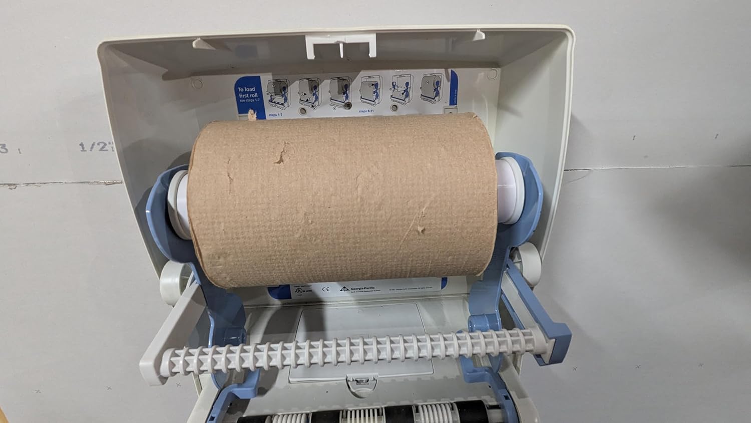 NEW and Improved Adapter Compatible with Georgia Pacific 59460 dispensers. Now You can use The 8" Long, 2" core Paper Towel in Your Dispenser.