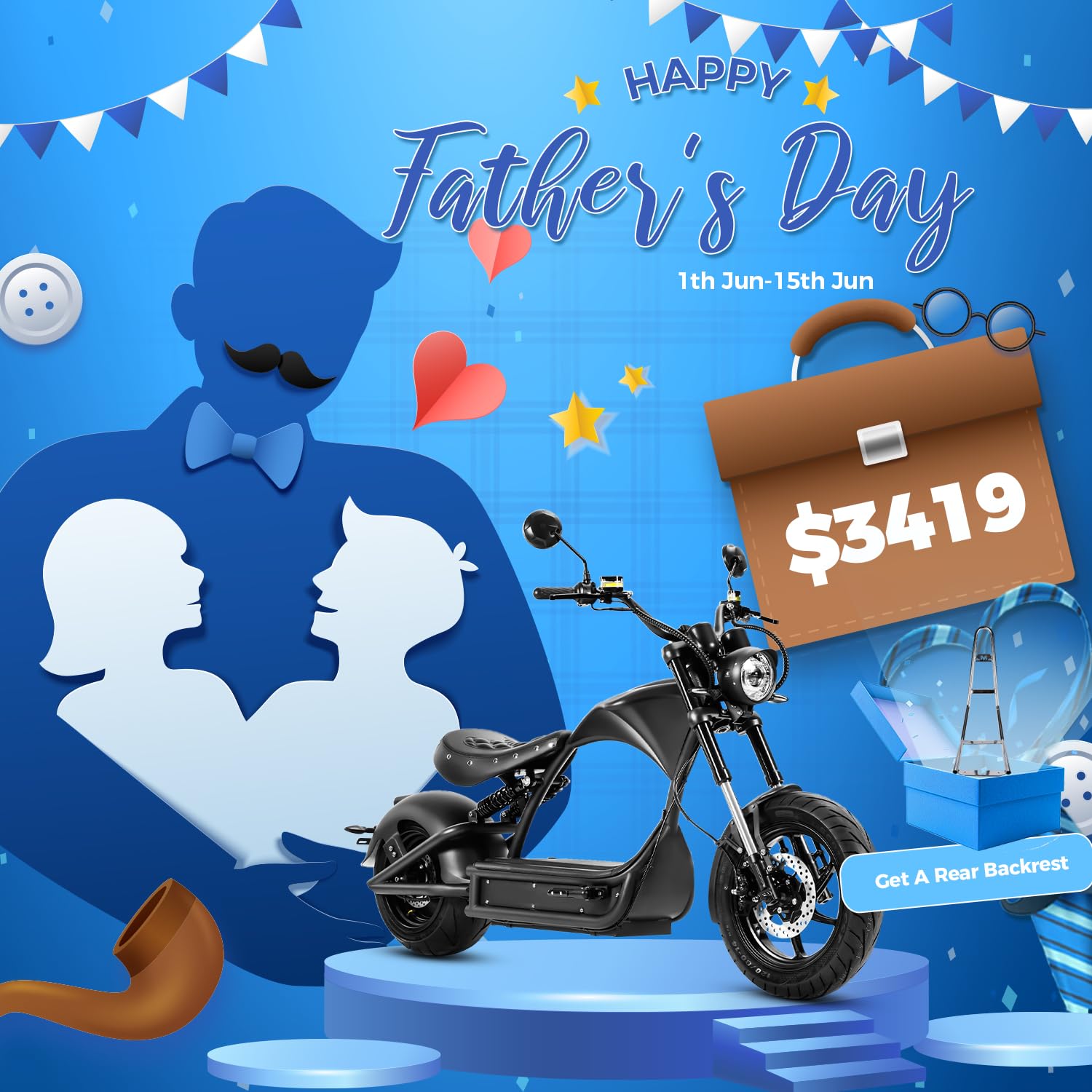 Eahora M1P Pro 4000W 50MPH Electric Motorcycle for Adults 60V 42AH Battery 55Miles Long Range Street Legal Dual Hydraulic Brakes Full Suspension Electric Motorcycle