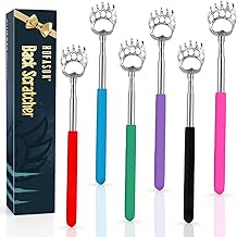 HOFASON 6 Pack Back Scratcher Fathers Day Dad Gifts, White Elephant Gifts for Adults, Stocking Stuffers for Men Women Teens, Prizes for Adults (Muti)
