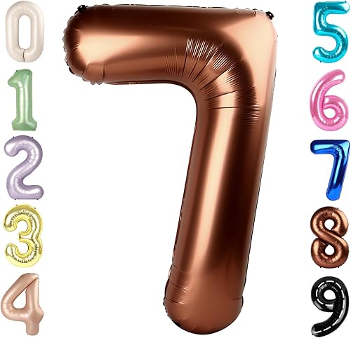 Vista 308 de Globos de números 0 de 40 pulgadas, globos negros de números para números 10, 20, 30, 40, 50, 60, 70, 80, 90, 100, globos de números 10, 20, 30, 40