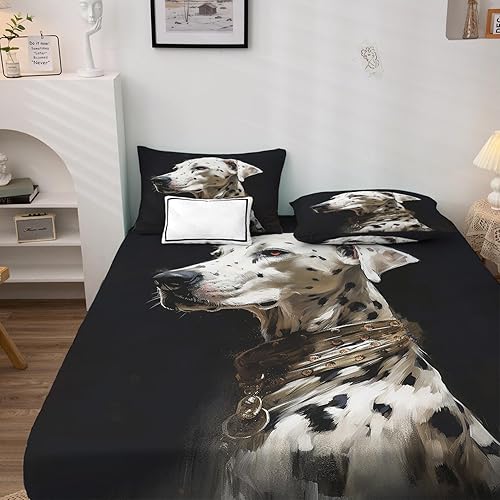 Miniatura 10 de Golden Retriever Sábanas tamaño individual  Sábanas de cama para perro, microfibra suave y bolsillo profundo, sábanas y fundas de almohada