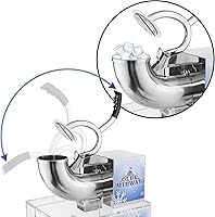 Vista 2 de Olde Midway Máquina comercial del cono de la nieve, fabricante de hielo afeitado con la cucharada del acero inoxidable