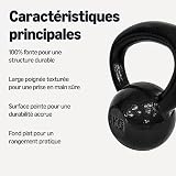 Amazon Basics Cast-Iron Kettlebell, 6kg, Black - 2