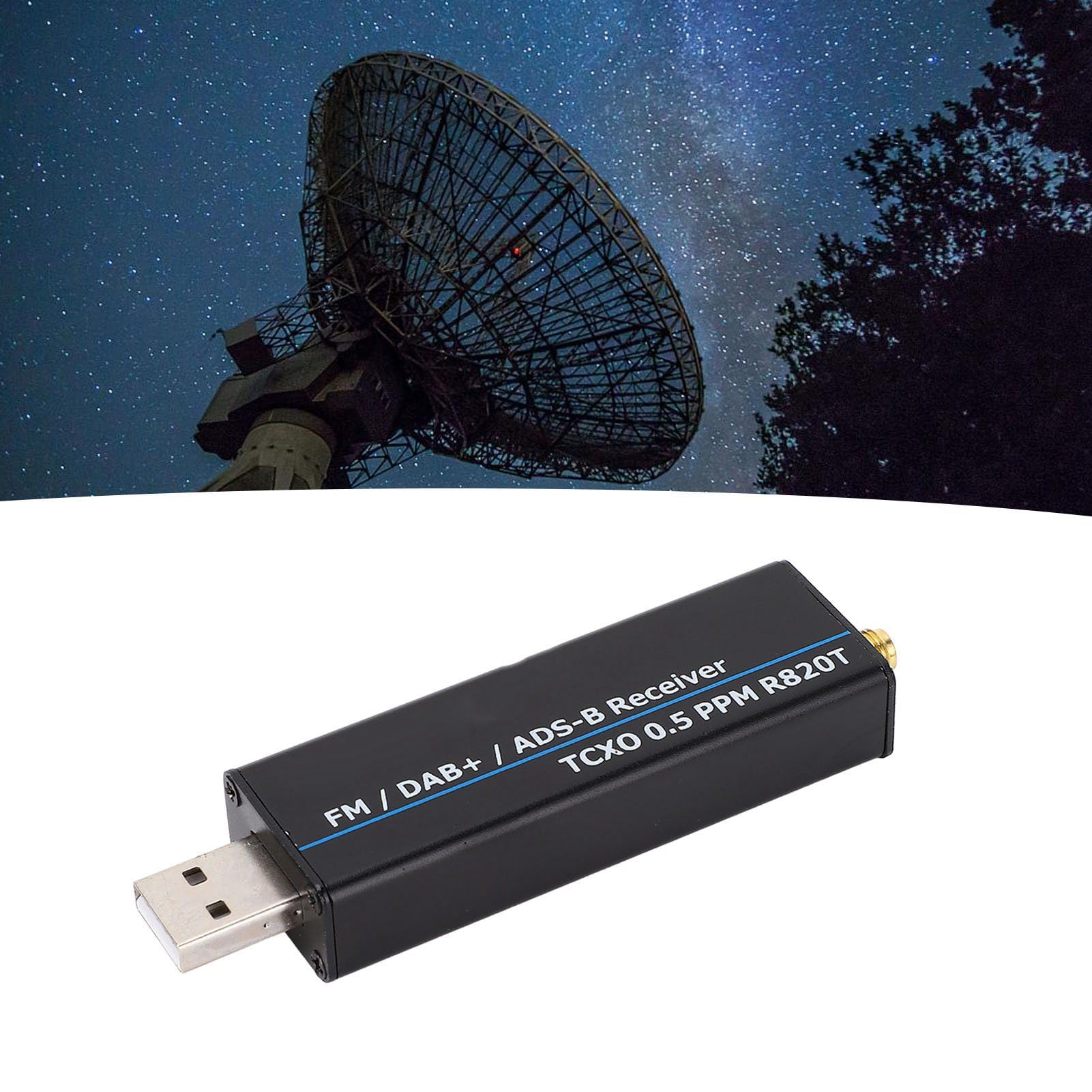 SEAFRONT RTL SDR -Funkempfänger 100 kHz Bis 1766 MHz RTL2832U R820T2 0, 5 Ppm TCXO USB -Software Defined Radio Receiver
