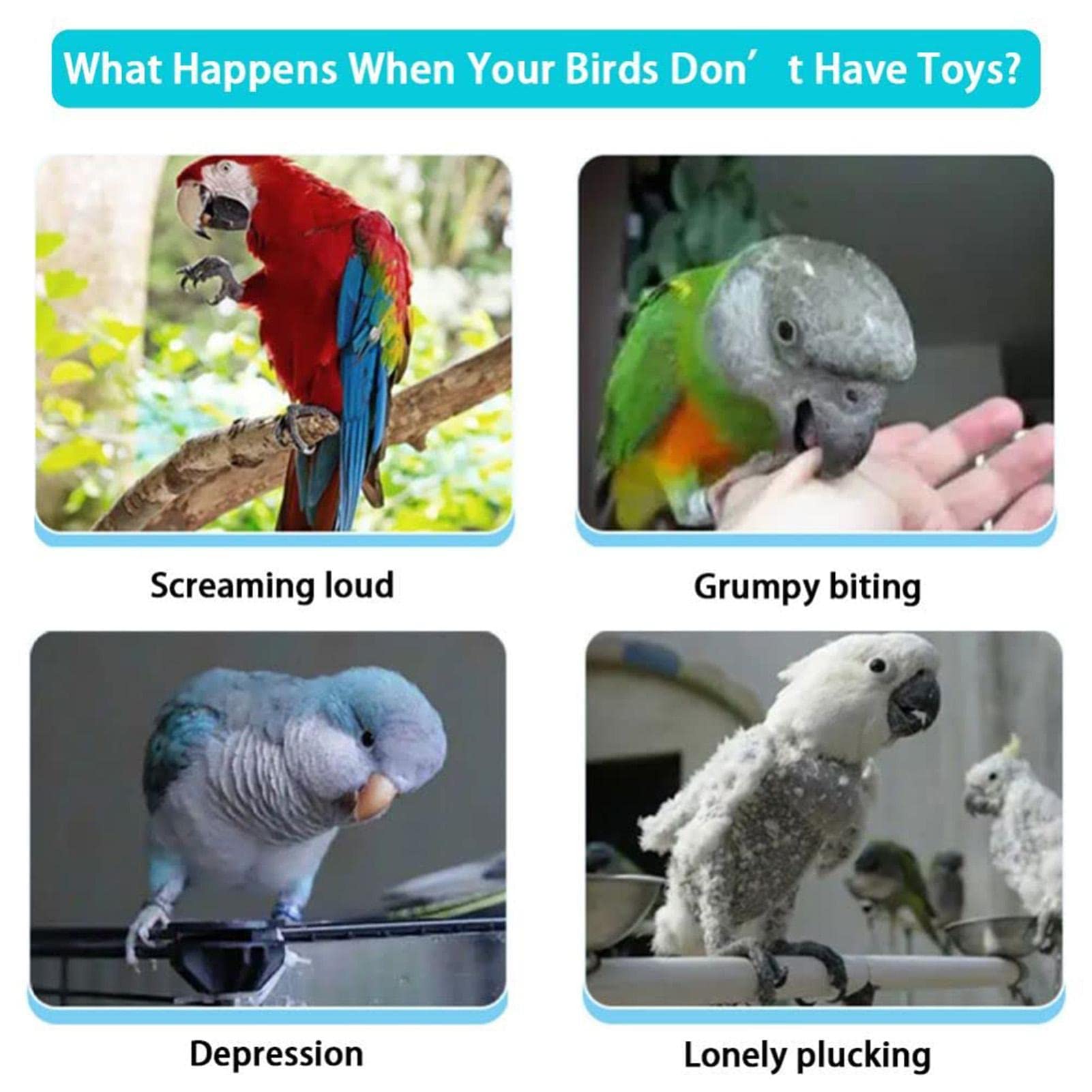 木製鳥用スタンド スイング付き*4 木製鳥用スタンド スイング付き*4